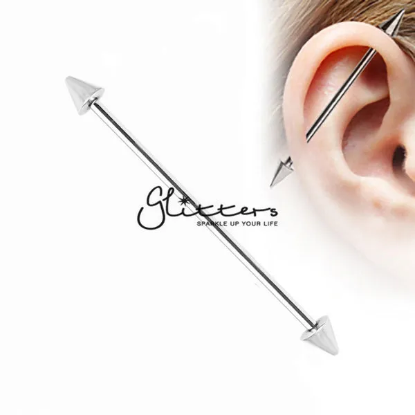 14GA 316L Surgical Steel Spikes Industrial Barbells