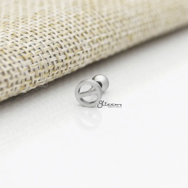 316L Surgical Steel Circle Barbell for Tragus, Cartilage, Conch, Helix Piercing and More