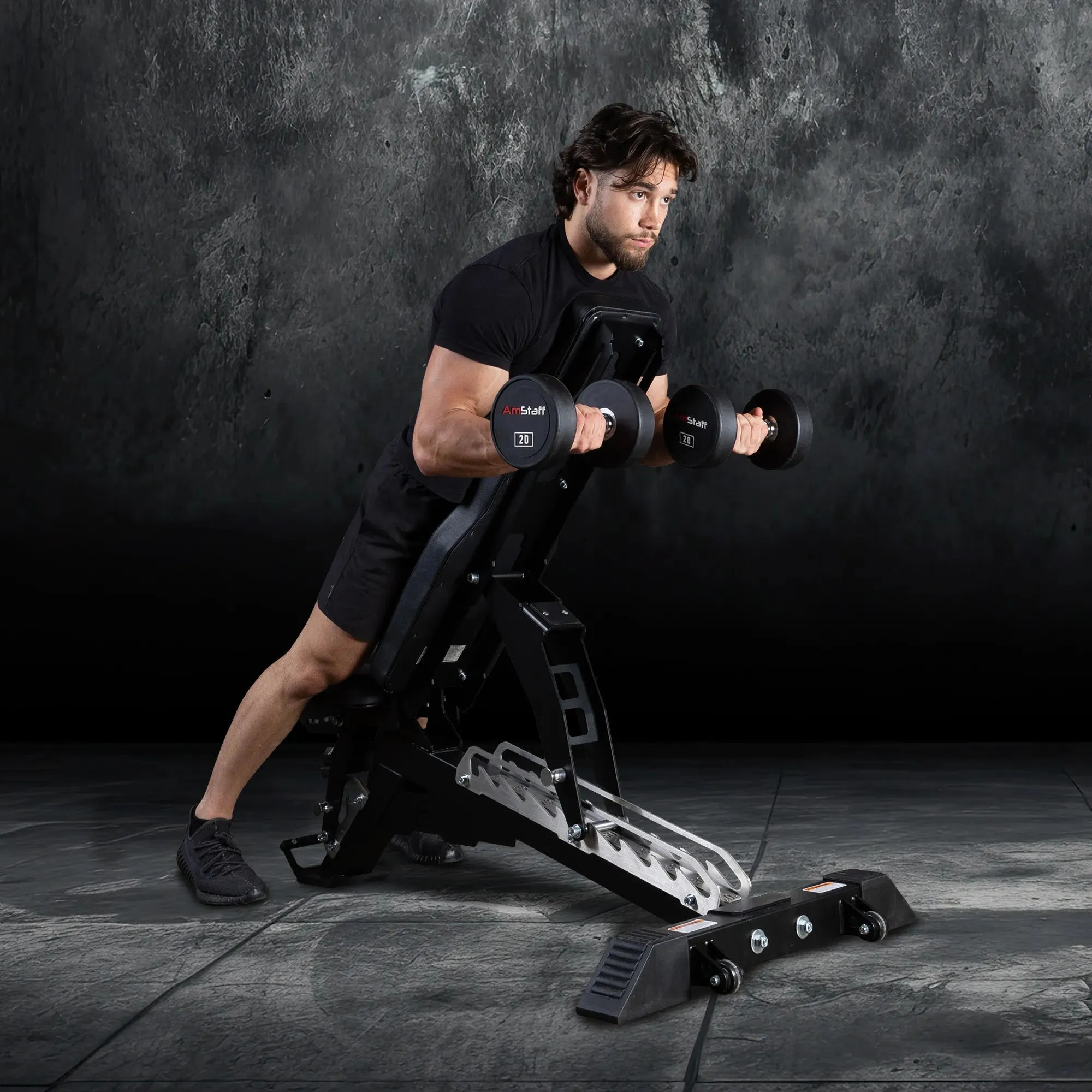 AmStaff AF-3000 Adjustable Bench - Black