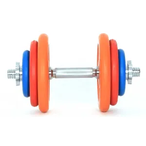 COLORED RUBBER DUMBBELL 1 PIECE( 20KG)