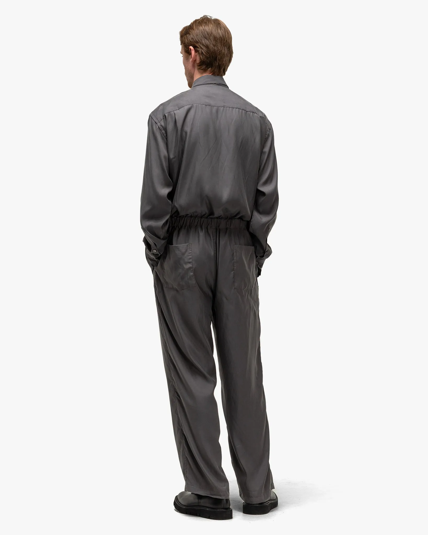Cupro Jump Suit Grey