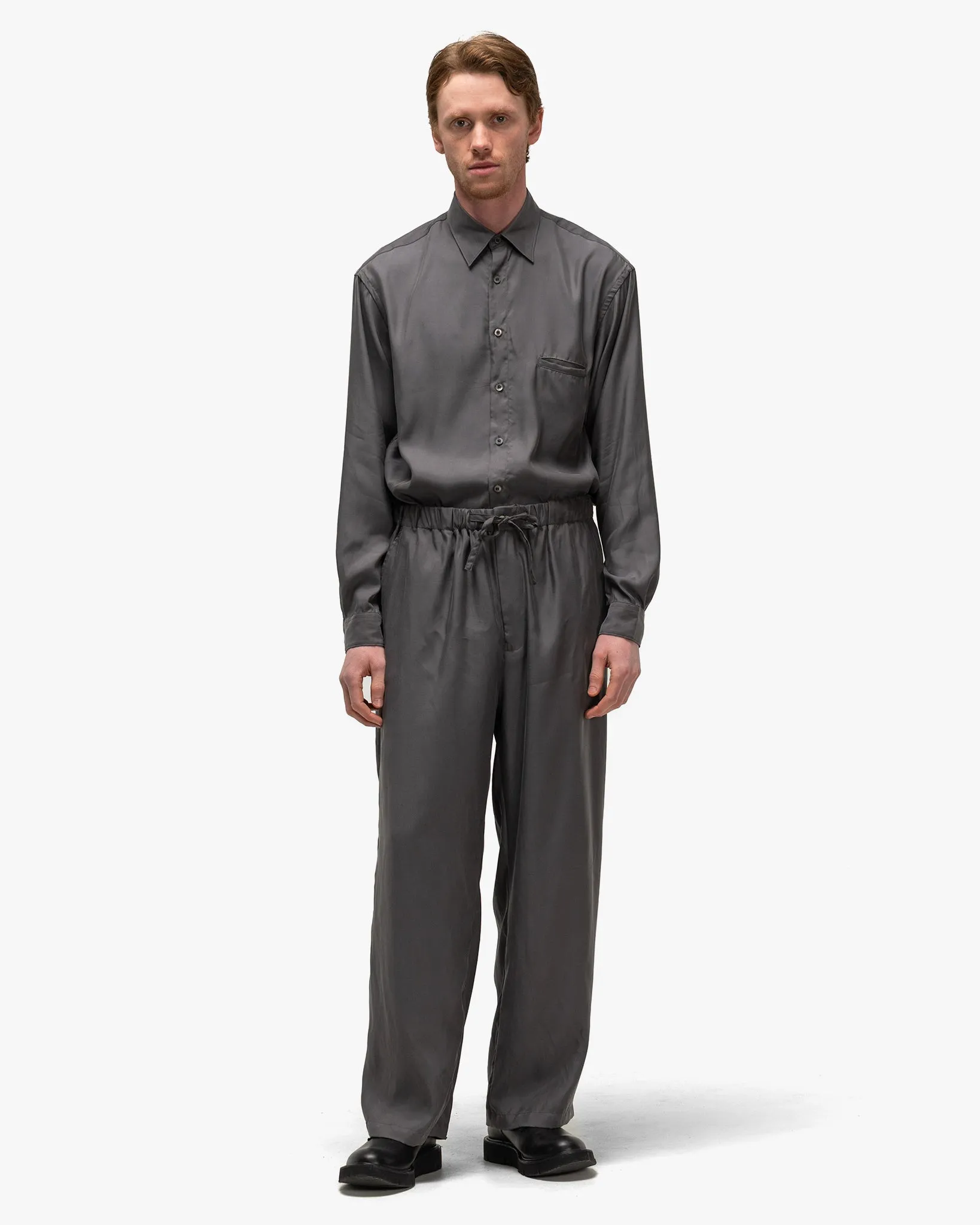 Cupro Jump Suit Grey