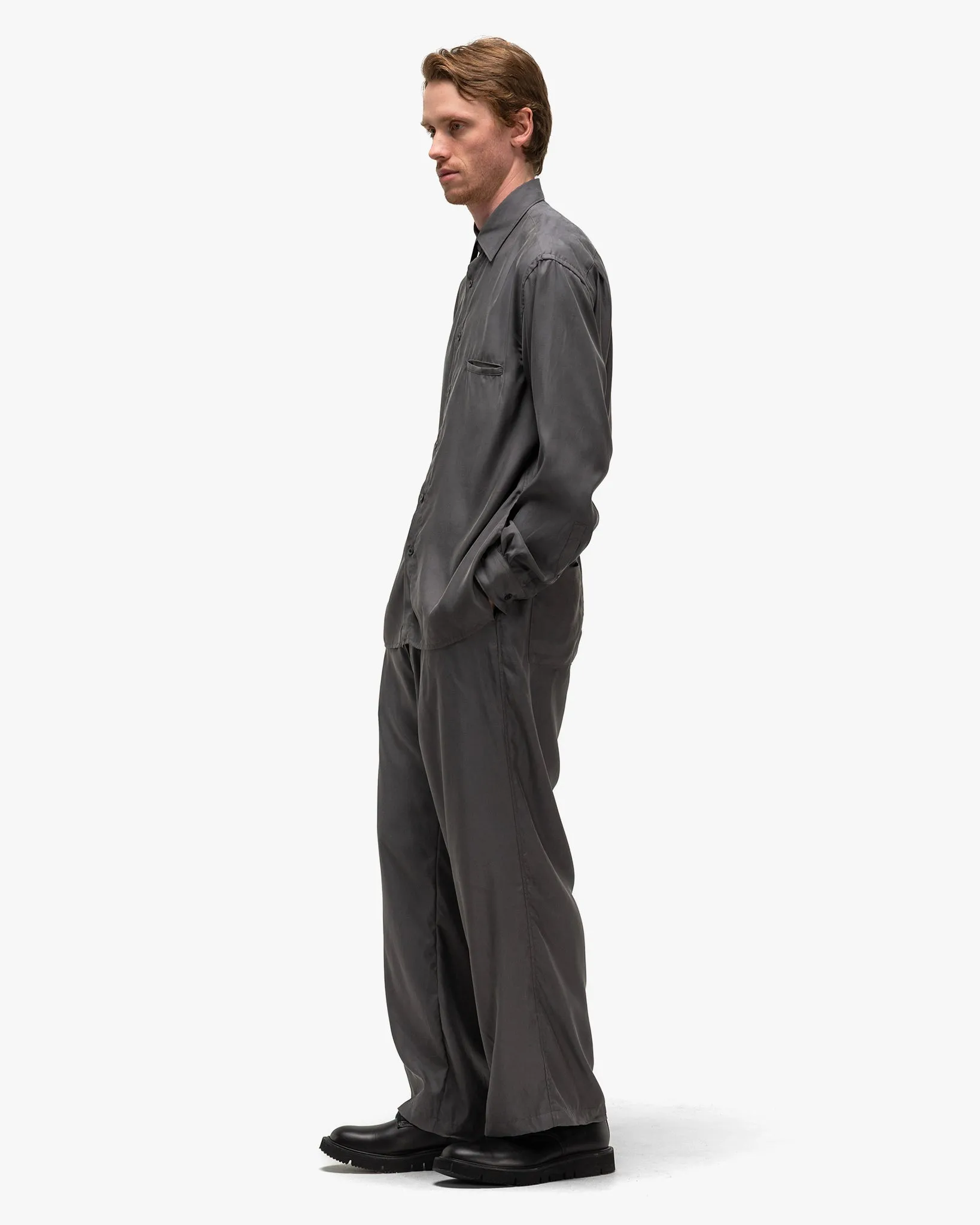 Cupro Jump Suit Grey