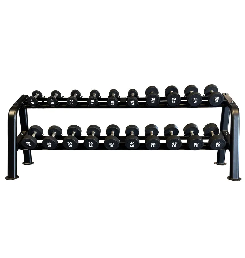 Dumbbell Rack with Saddles (for PRO Round Dumbbells)