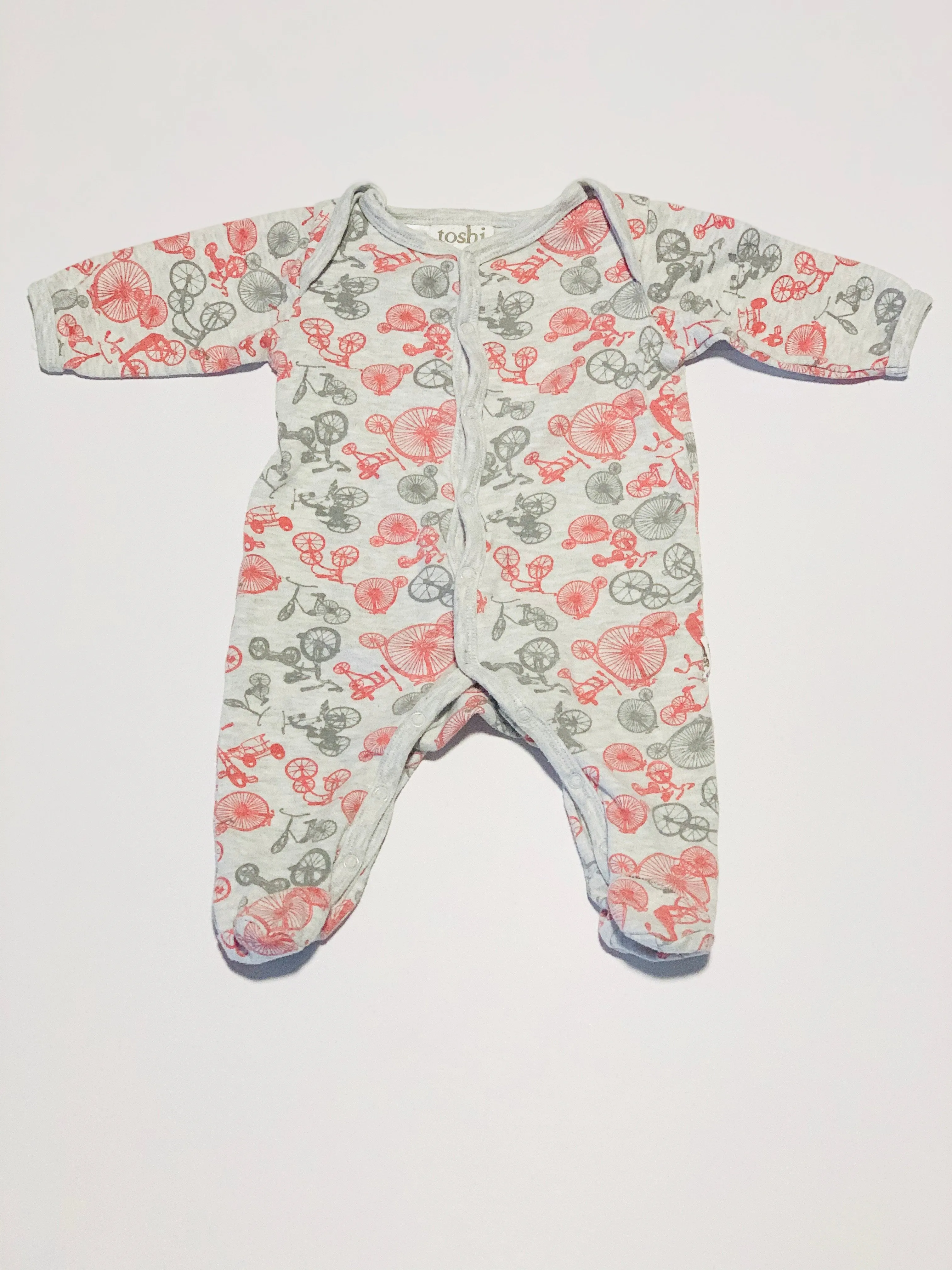 Grey bikes onesie - Size 000