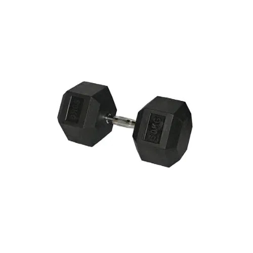 HCE Rubber Hex 32.5Kg Dumbbell