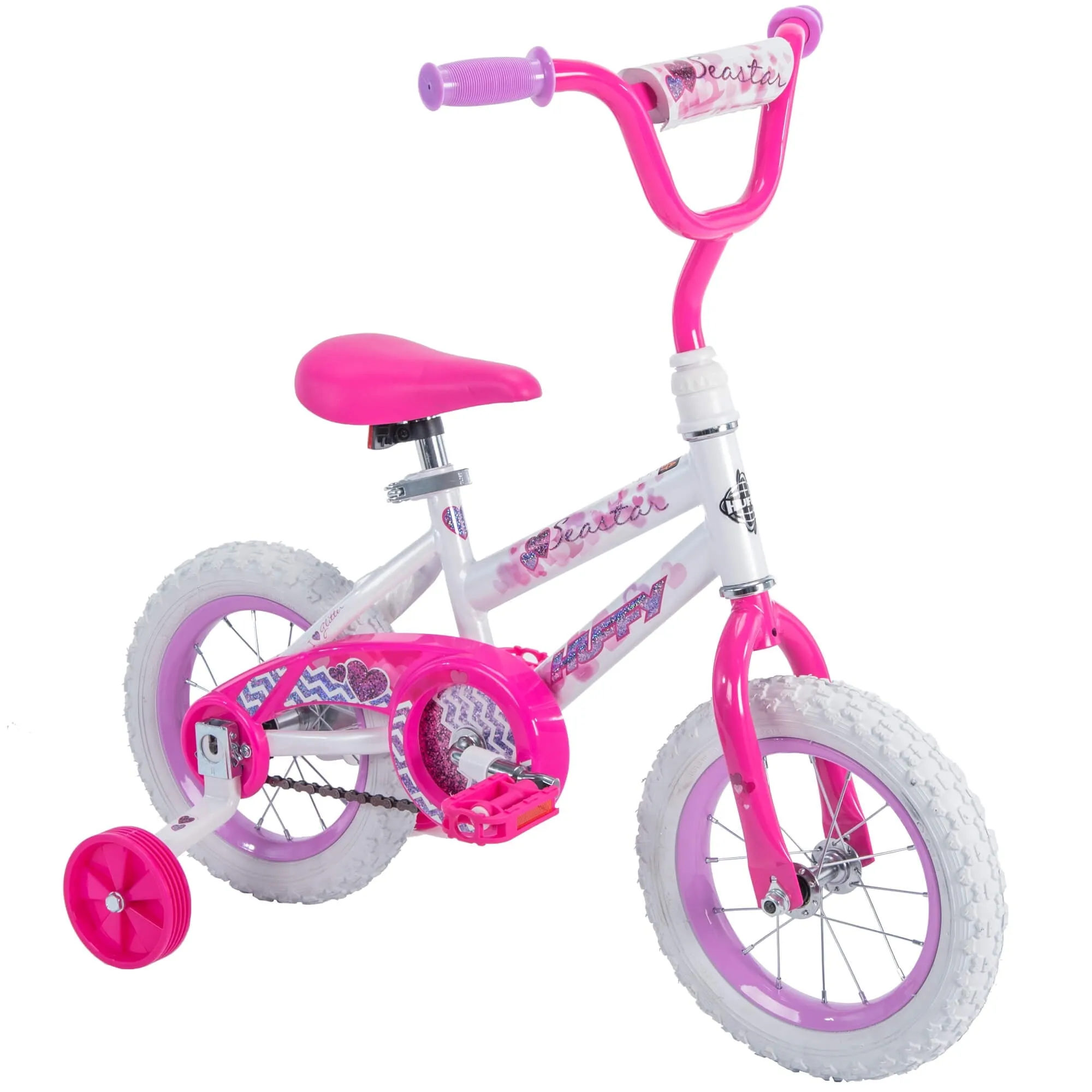 Huffy Sea Star Kids Bike, 12" Wheels, Kids Ages 3  Years, Child, White