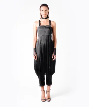 JUMPSUIT JUMP BLACK SATIN