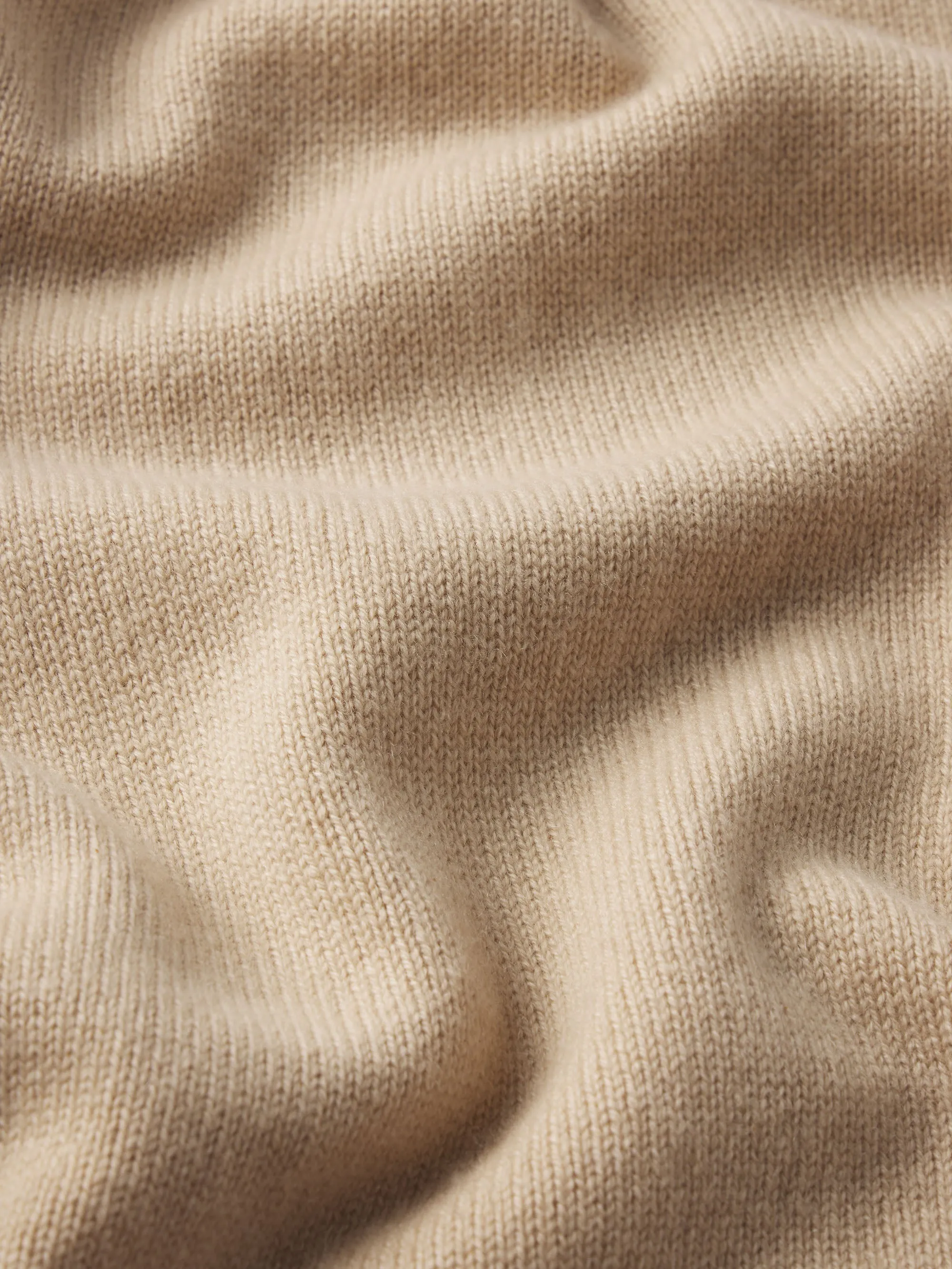 Light Weight Cashmere Crewneck -- Summer Beige