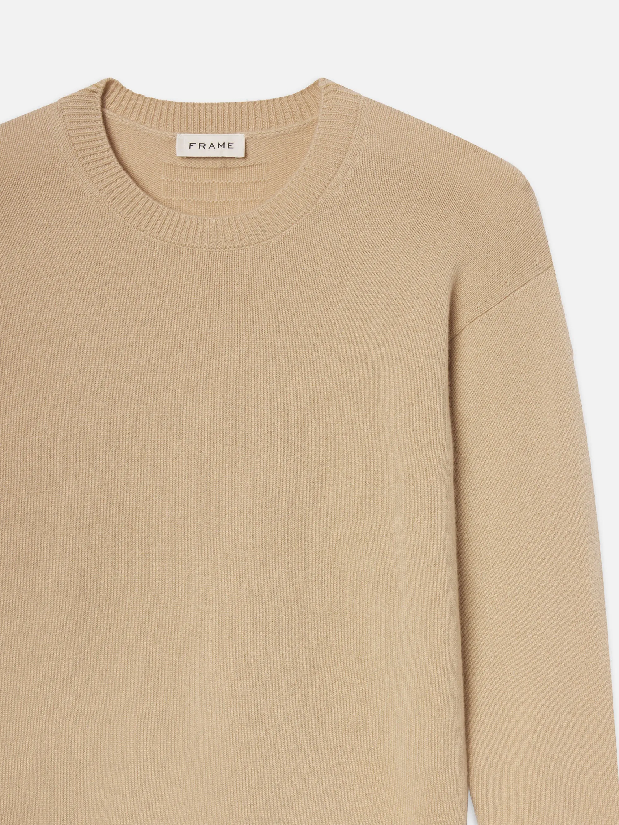 Light Weight Cashmere Crewneck -- Summer Beige