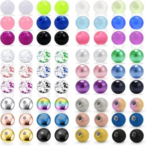 Ocptiy 16G 3mm Replacement Balls Set &14G 5mm Piercing Balls Stainless Steel Glow in the Drak Plastic Replacement Balls Parts Jewelry Piercing Pearl Barbell Parts for Women Men 3mm 5mm Balls 72Pcs Ocptiy 16G 3mm Replacement Balls Set &14G 5mm Piercing Balls Stainless Steel Glow in the Drak Plastic Replacement Balls Parts Jewelry Piercing Pearl Barbell Parts for Women Men 3mm 5mm Balls 72Pcs