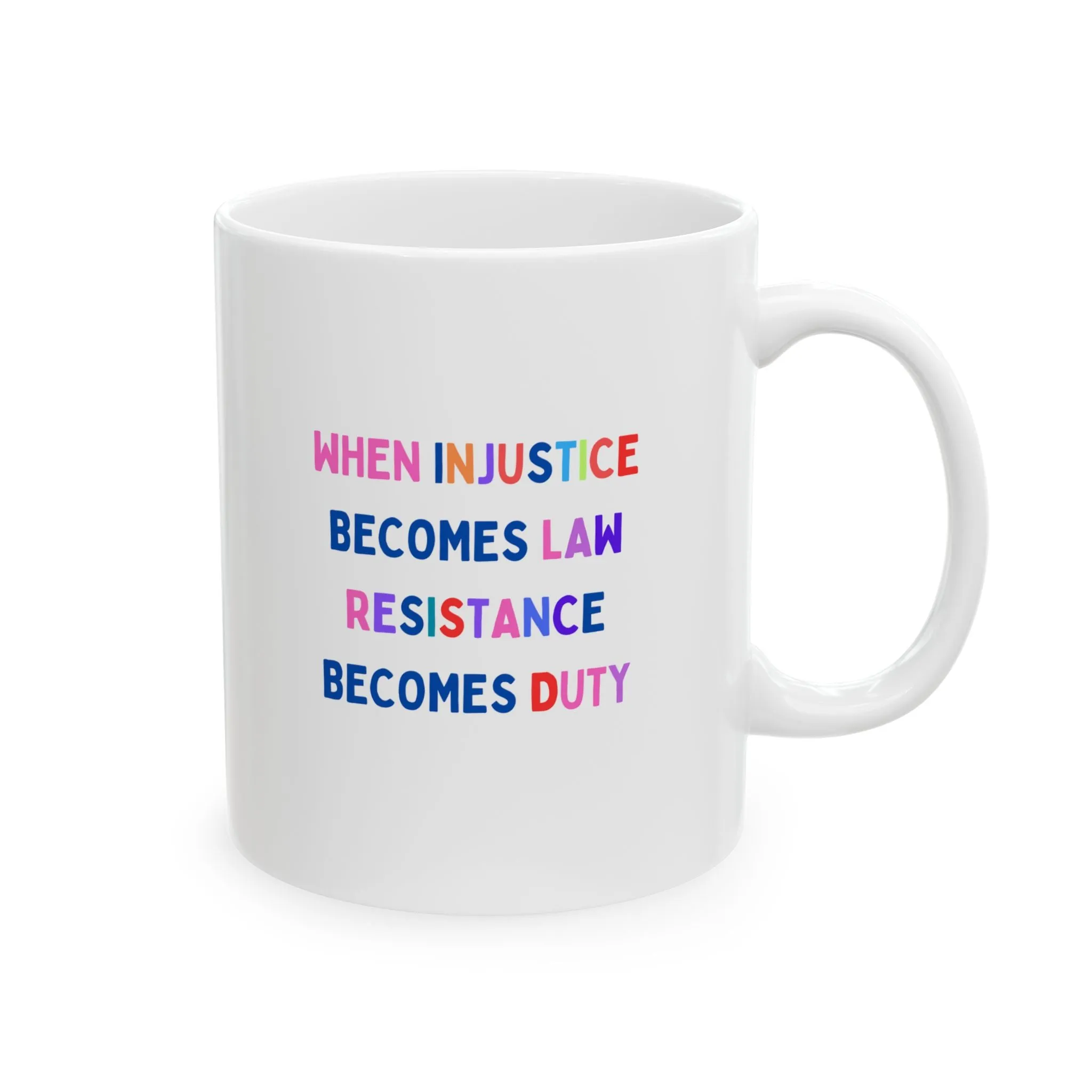 "Resistance" Ceramic Mug, (11oz)