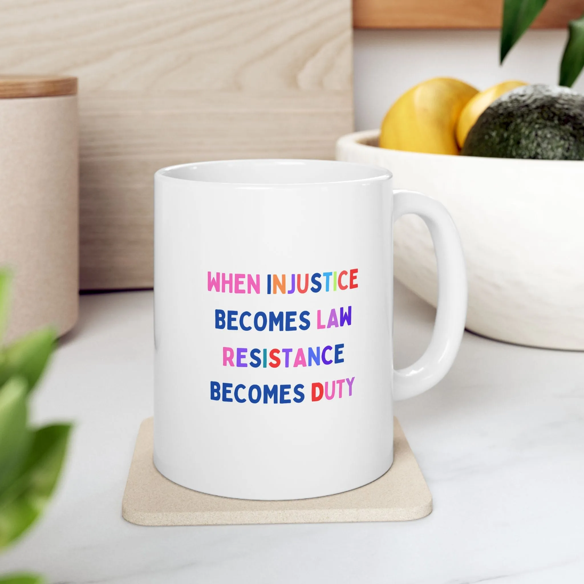 "Resistance" Ceramic Mug, (11oz)