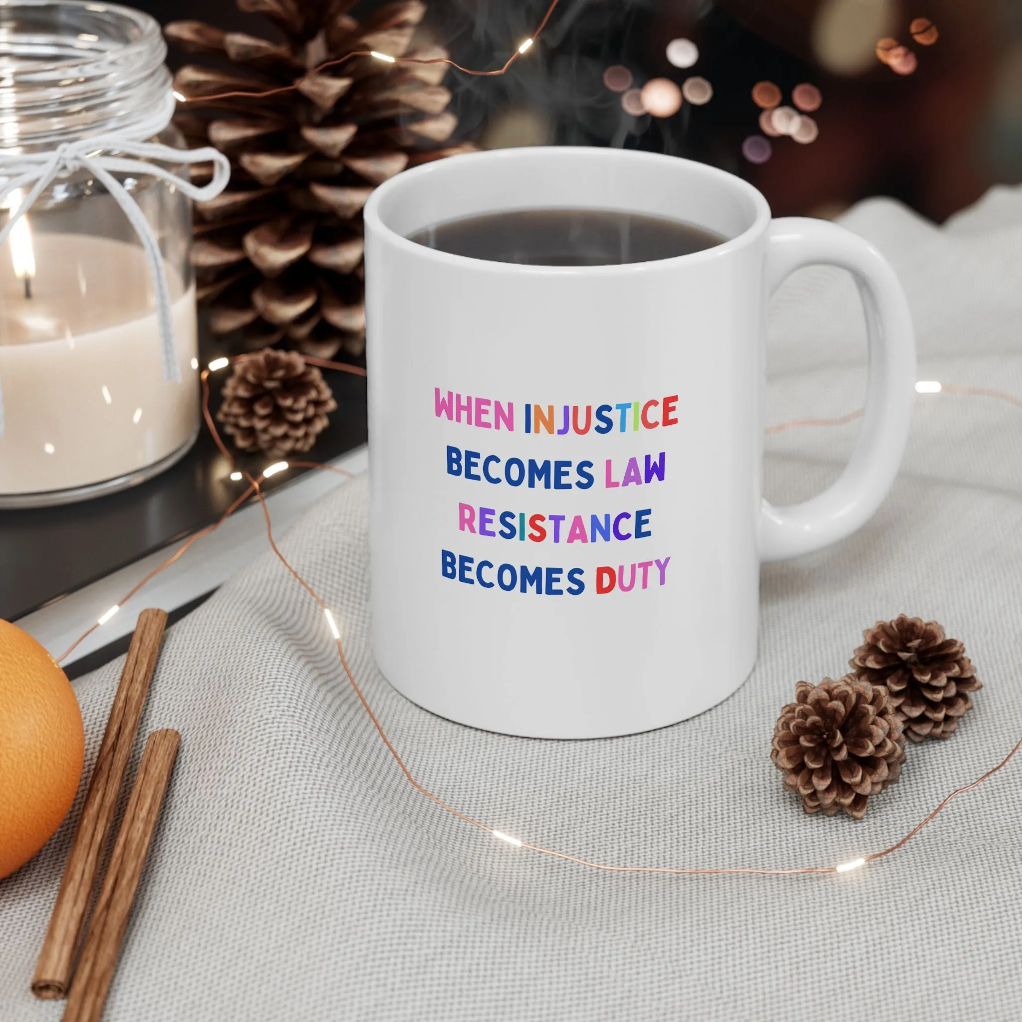 "Resistance" Ceramic Mug, (11oz)