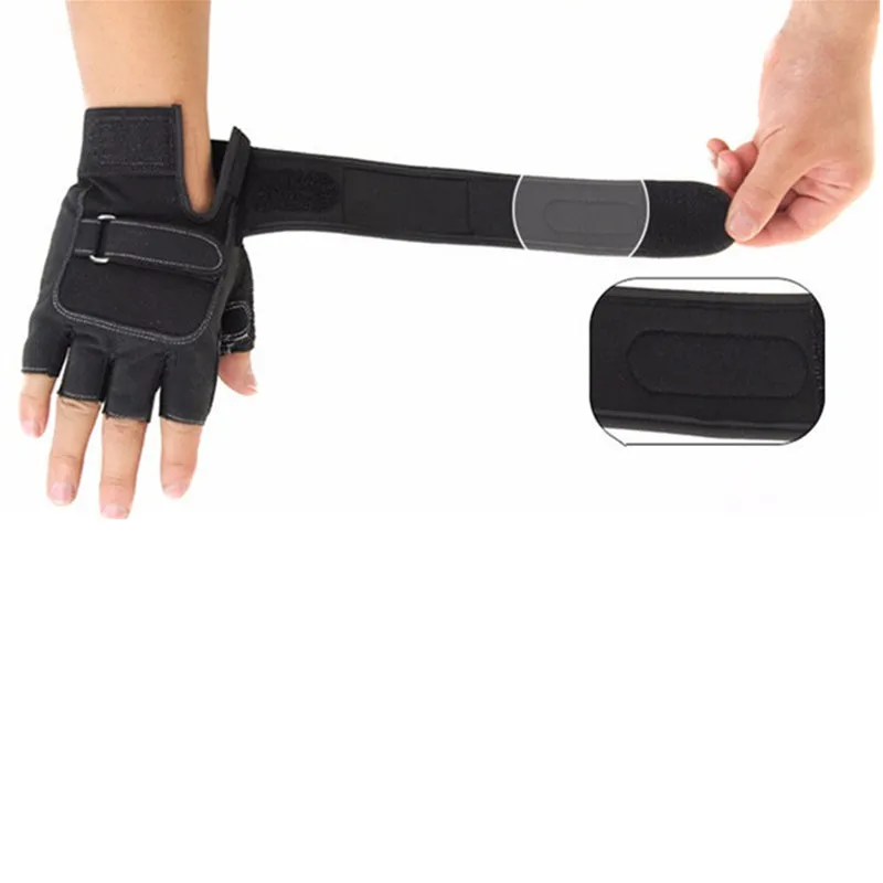 Weight Lifting Gym Gloves Men Sports Gloves Fitness Workout Exercise Training Protect Wrist Weightlifting Gloves Dumbbells