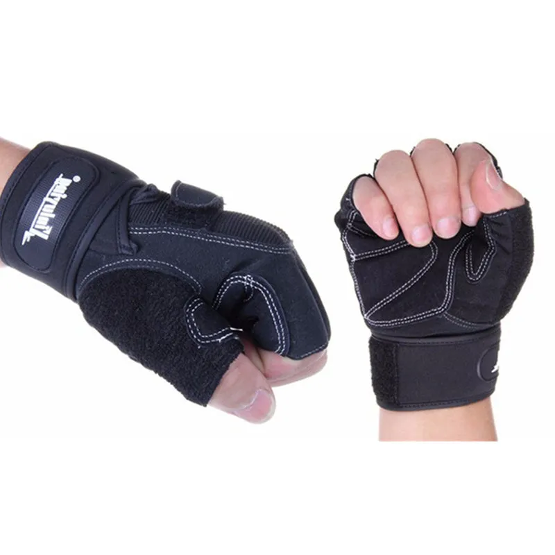 Weight Lifting Gym Gloves Men Sports Gloves Fitness Workout Exercise Training Protect Wrist Weightlifting Gloves Dumbbells
