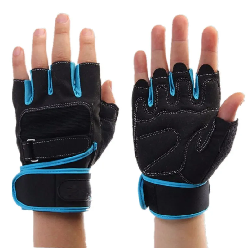 Weight Lifting Gym Gloves Men Sports Gloves Fitness Workout Exercise Training Protect Wrist Weightlifting Gloves Dumbbells